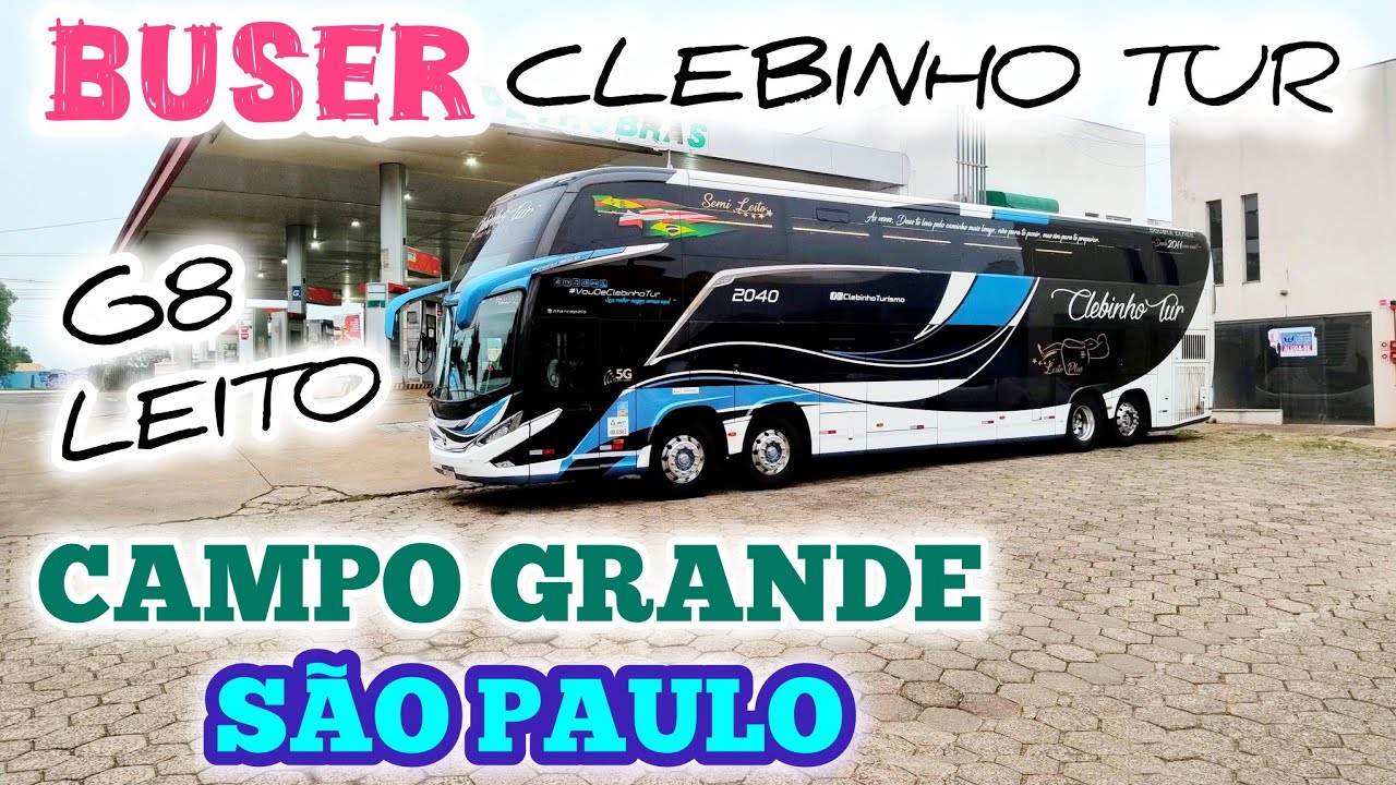 BUSER - CLEBINHO TUR # Campo Grande x S&atilde;o Paulo via Presidente Prudente e Assis #viagem