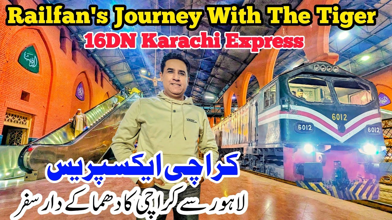 Railfan's Roaring Journey of Karachi Express | Lahore to Karachi Fastest Travel 