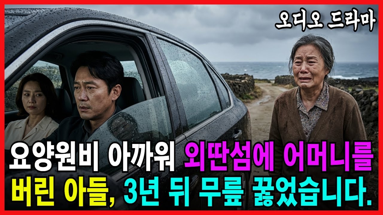 요양원비 아까워 외딴섬에 어머니를 버린 아들, 3년 뒤 무릎 꿇었습니다 [ 오디오드라마 노후사연 감동사연 ]