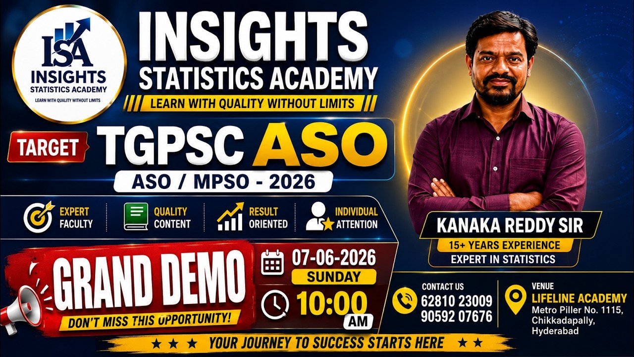 TGPSC ASO/MPSO  GRAND DEMO  | Date:07-06-2026 | SUNDAY 10:00 AM