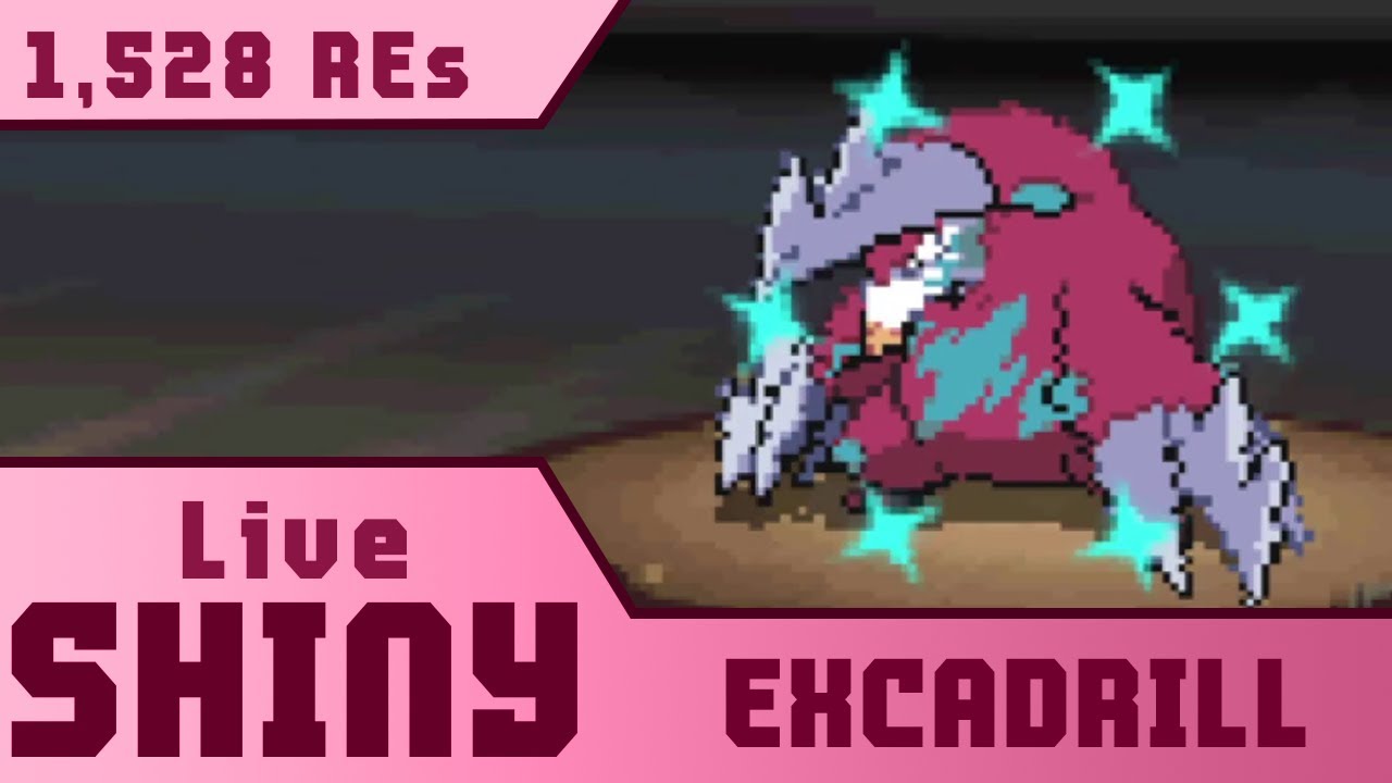 Live Shiny Excadrill in 1,528 Dust Clouds! • Pokemon White 2