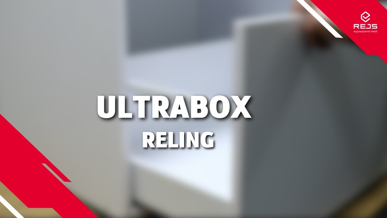 Film montażowy szuflady Ultra Box z relingiem