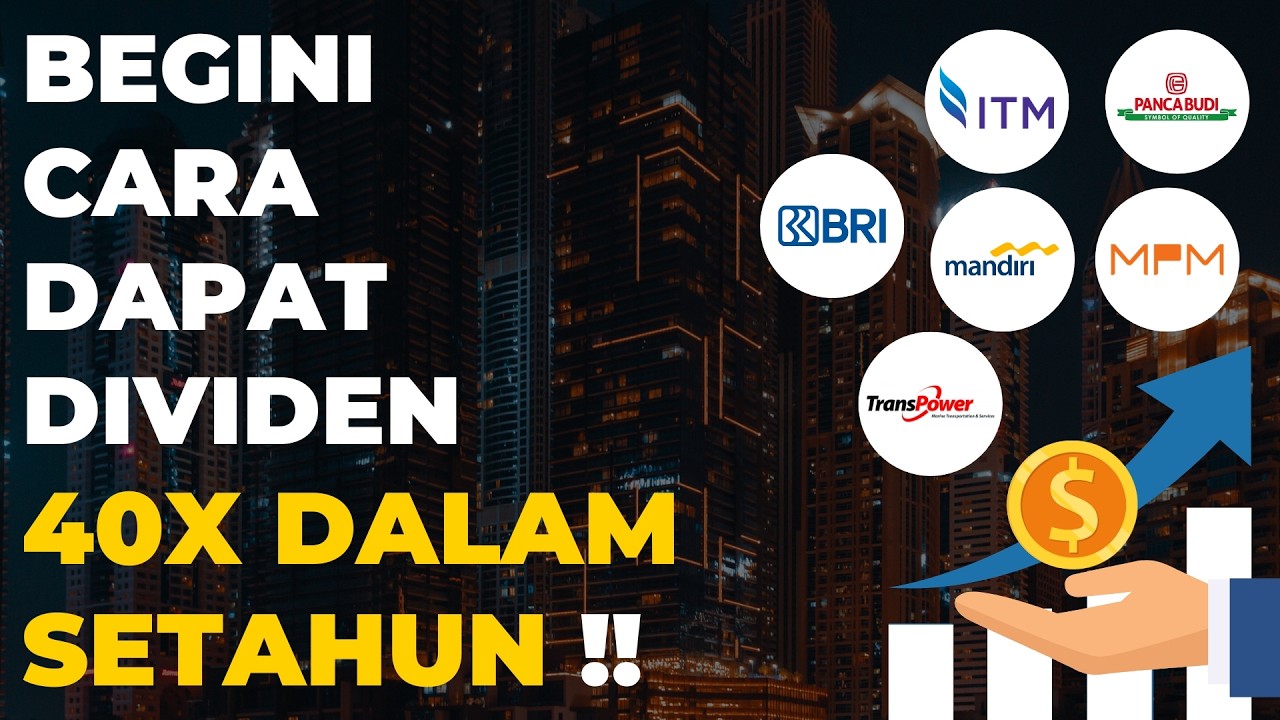 Begini Cara Investor Saham Bisa Dapet Dividen 40X DALAM SETAHUN !! | Dividend Investing Series