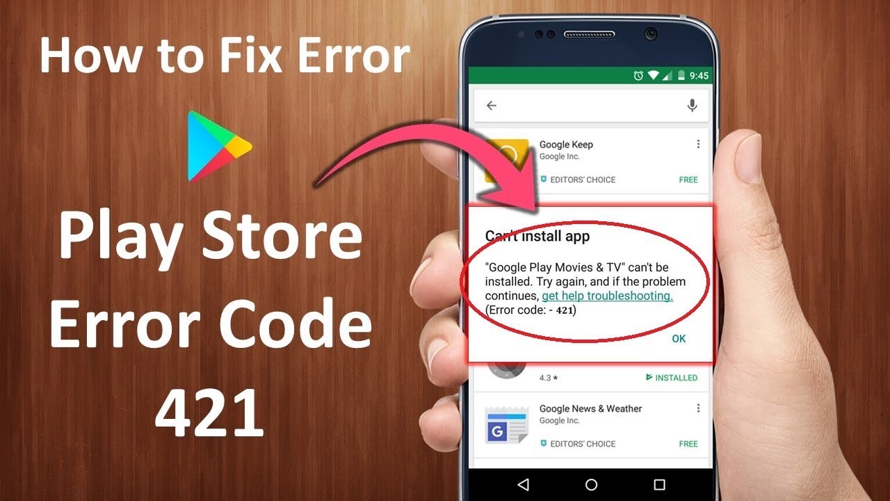 How to Fix Google Play Store Error Code 921in Android