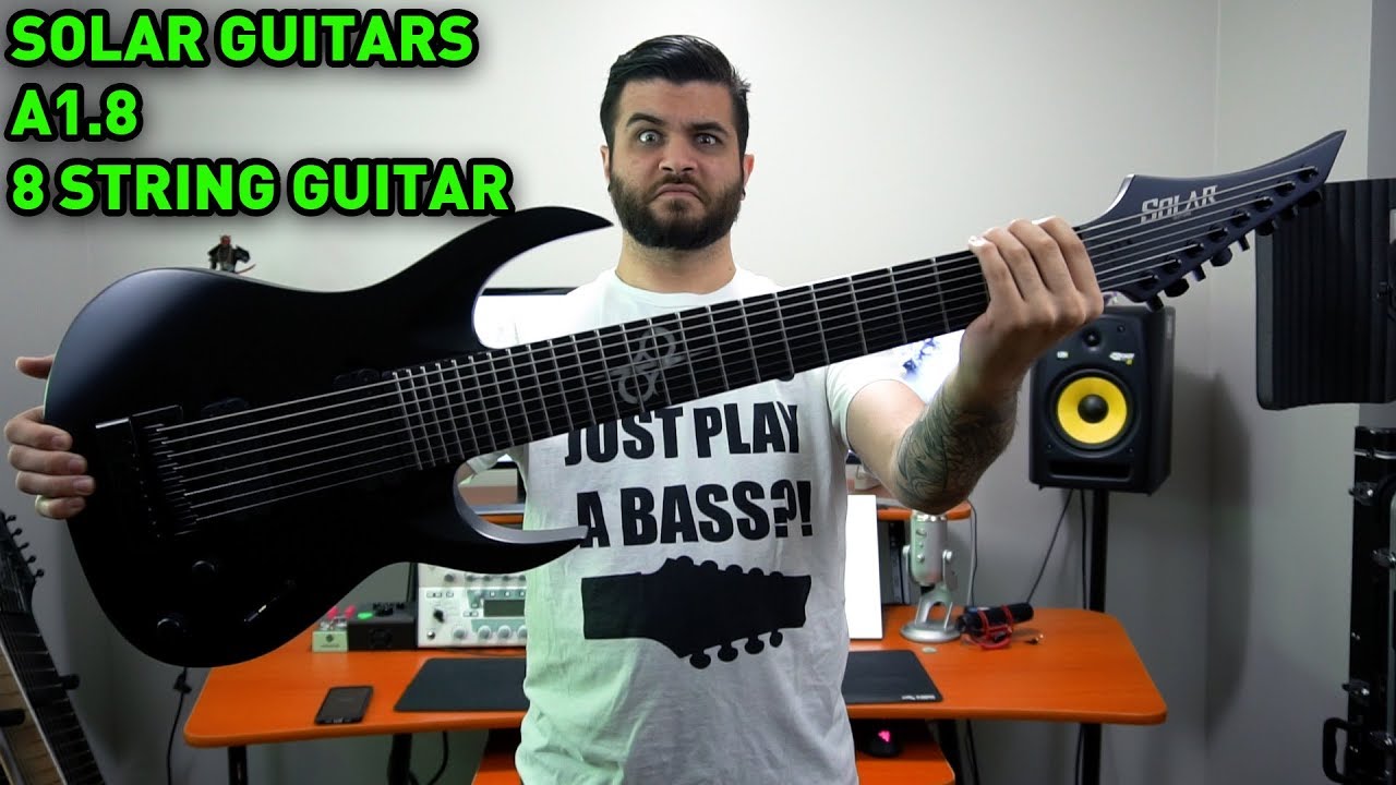 This Guitar is Thicc but Stealthy! Solar Guitars 8 String Guitar