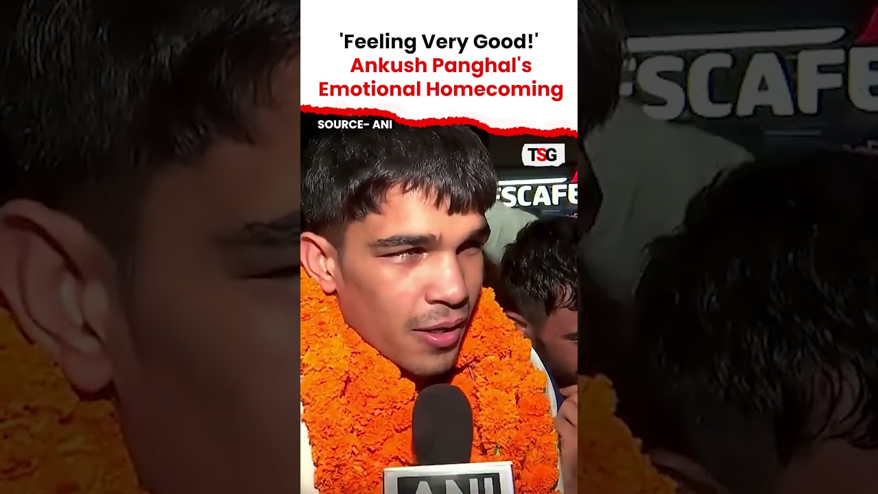 CWG Gold Medallist Ankush Panghal Receives Grand Welcome on Return Home | TSG