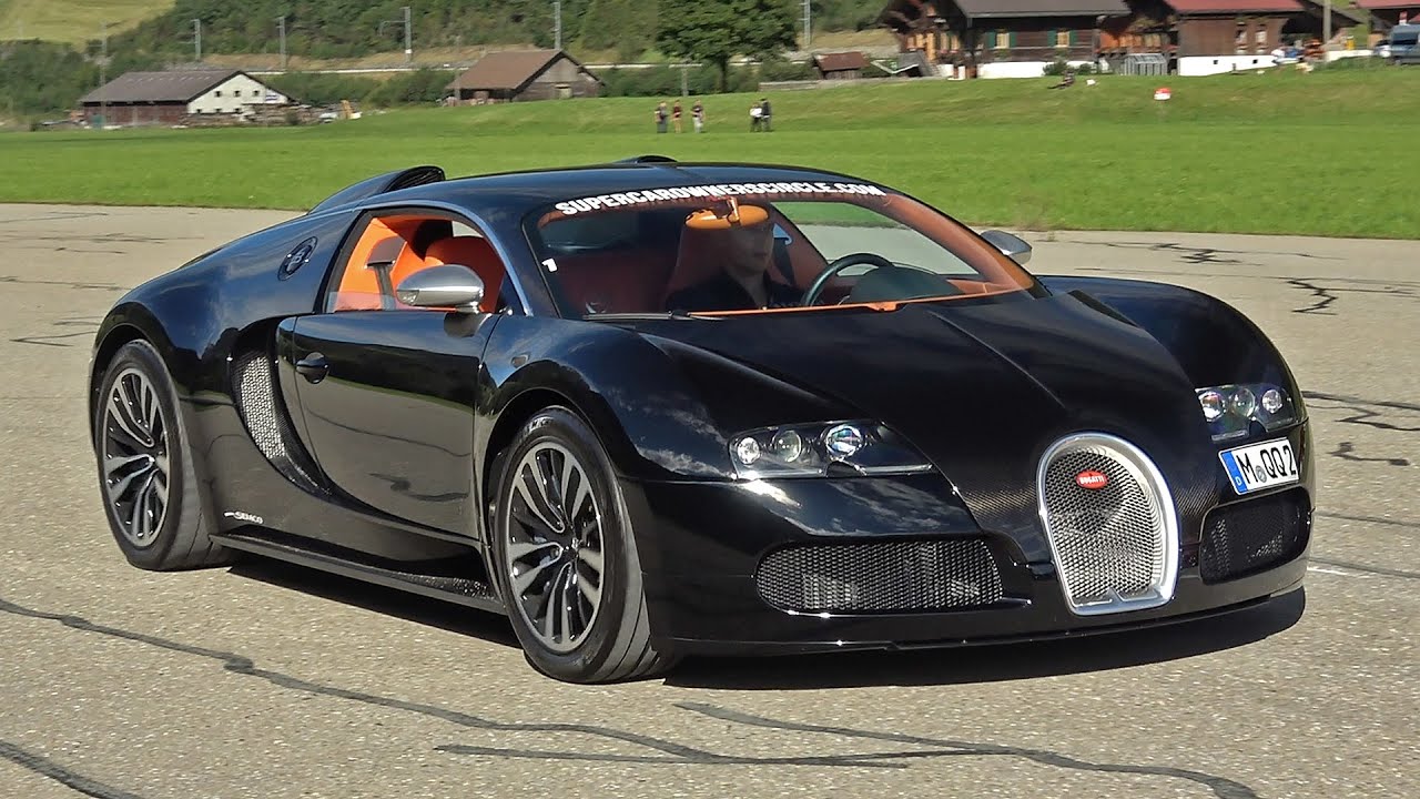 Bugatti Veyron 16.4 Sang Noir  - Exhaust Sounds On The Road!