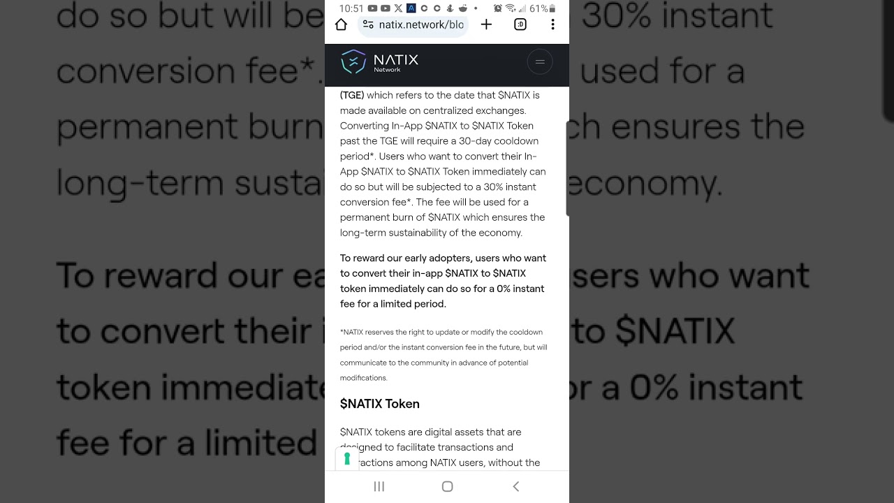 Natix Token Info and Update!!!