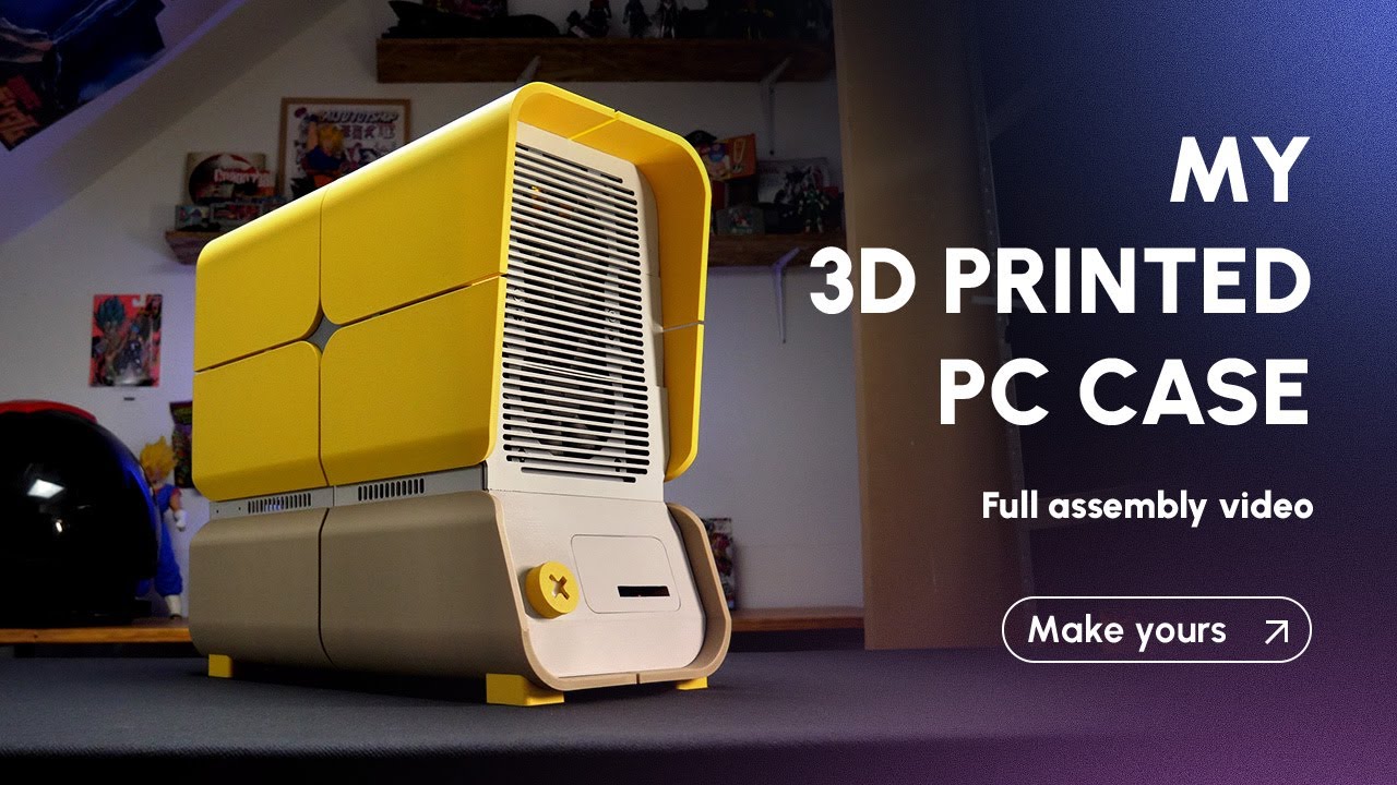 I created my dreamed 3D printed PC case
