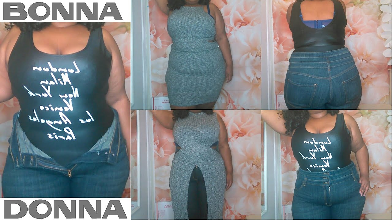 Bonadonna Boutique Try-On | Plus Size Bodysuit, Maxi Shirt, Cut-Out Dress | + Jewelry