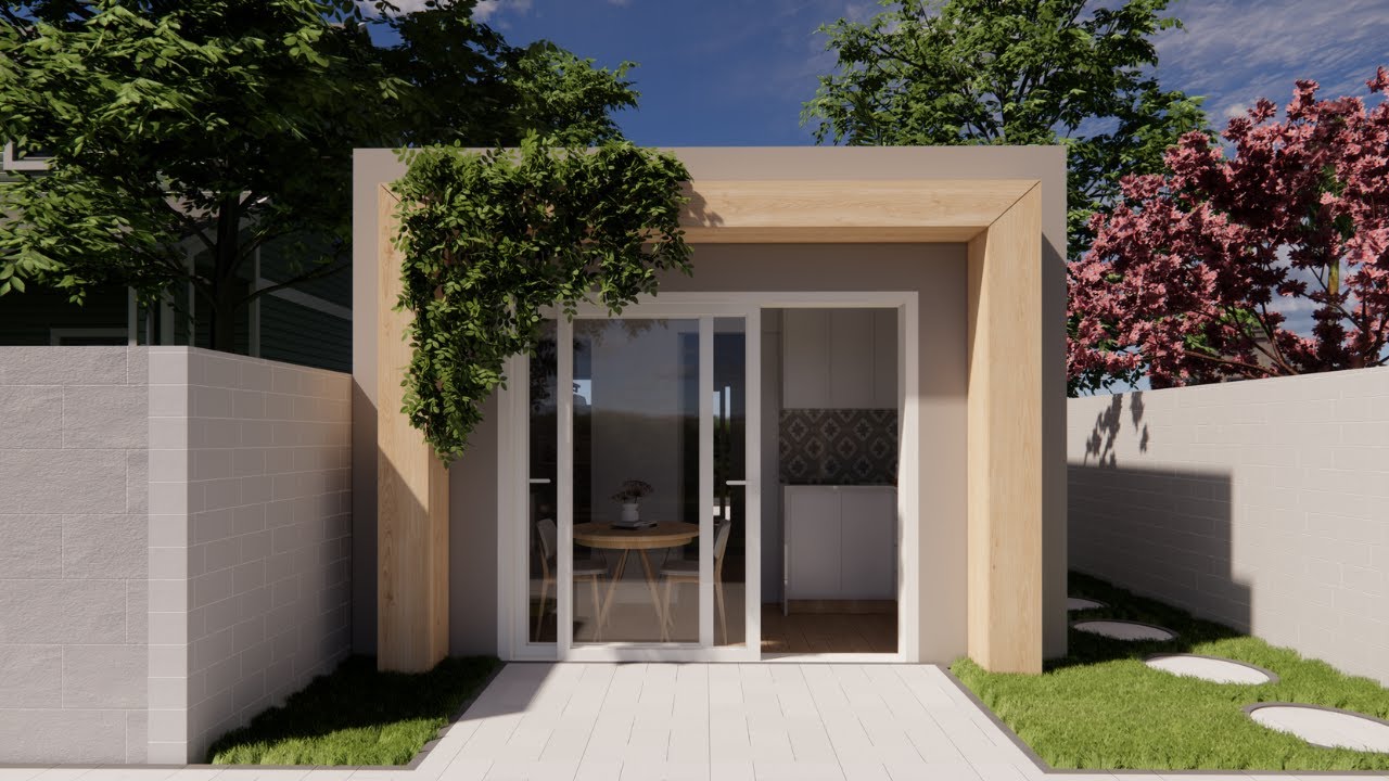 Plano de Casa 4X4 | Tiny House | Mini Casa 16 M²| 4X4 House (16 SQM)| Small House Design Idea