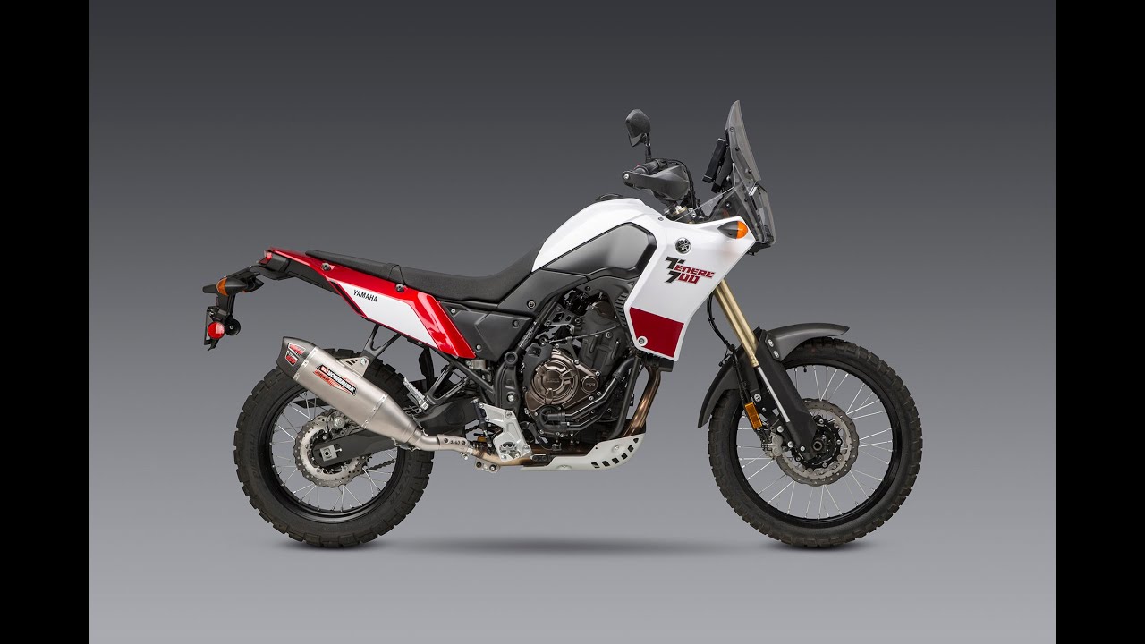 2021 Yamaha Tenere 700 exhaust sound stock vs. Yoshimura RS-12 Slip-on