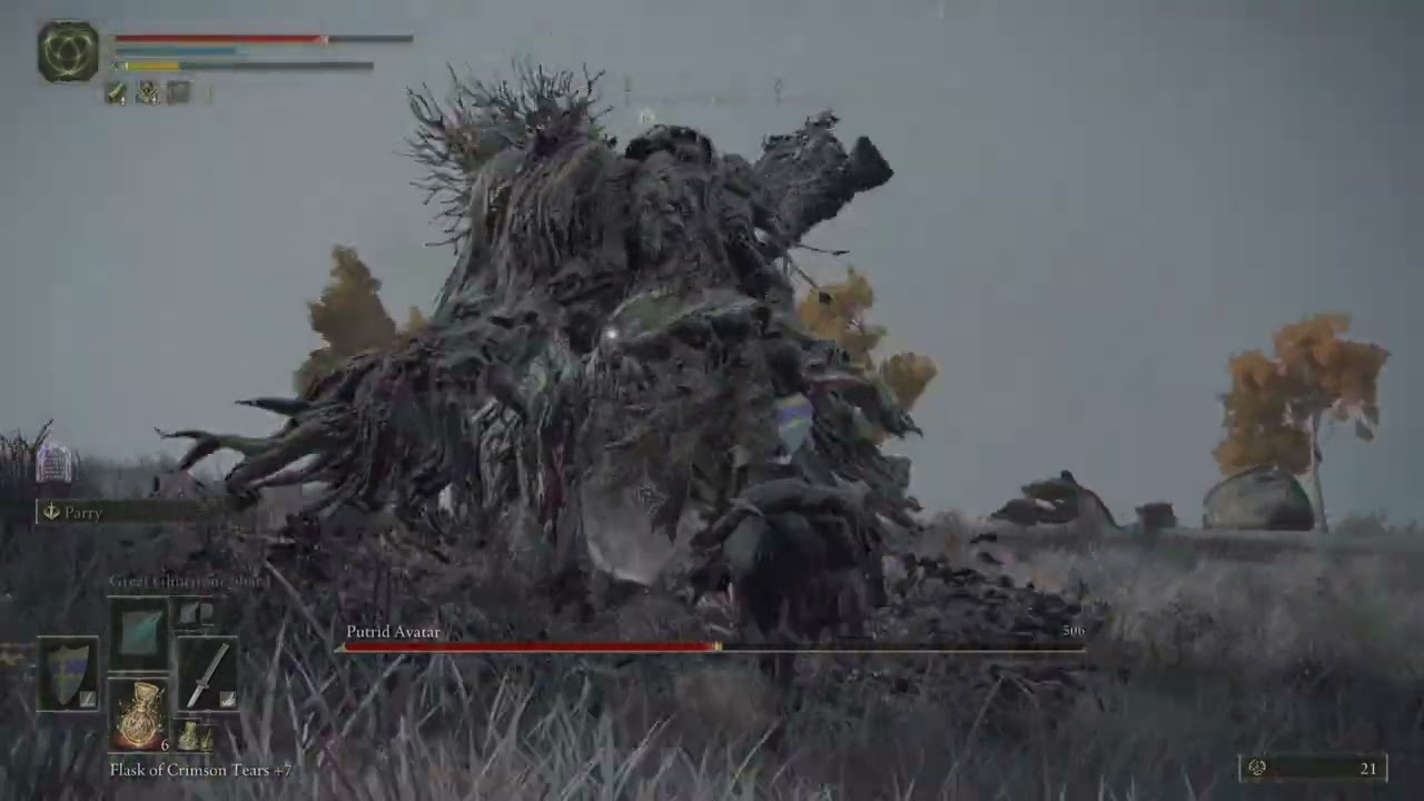 ELDEN RING Dragonbarrow East Minor Erdtree Putrid Avatar for Opaline Hardtear Stonebarb Cracked Tear