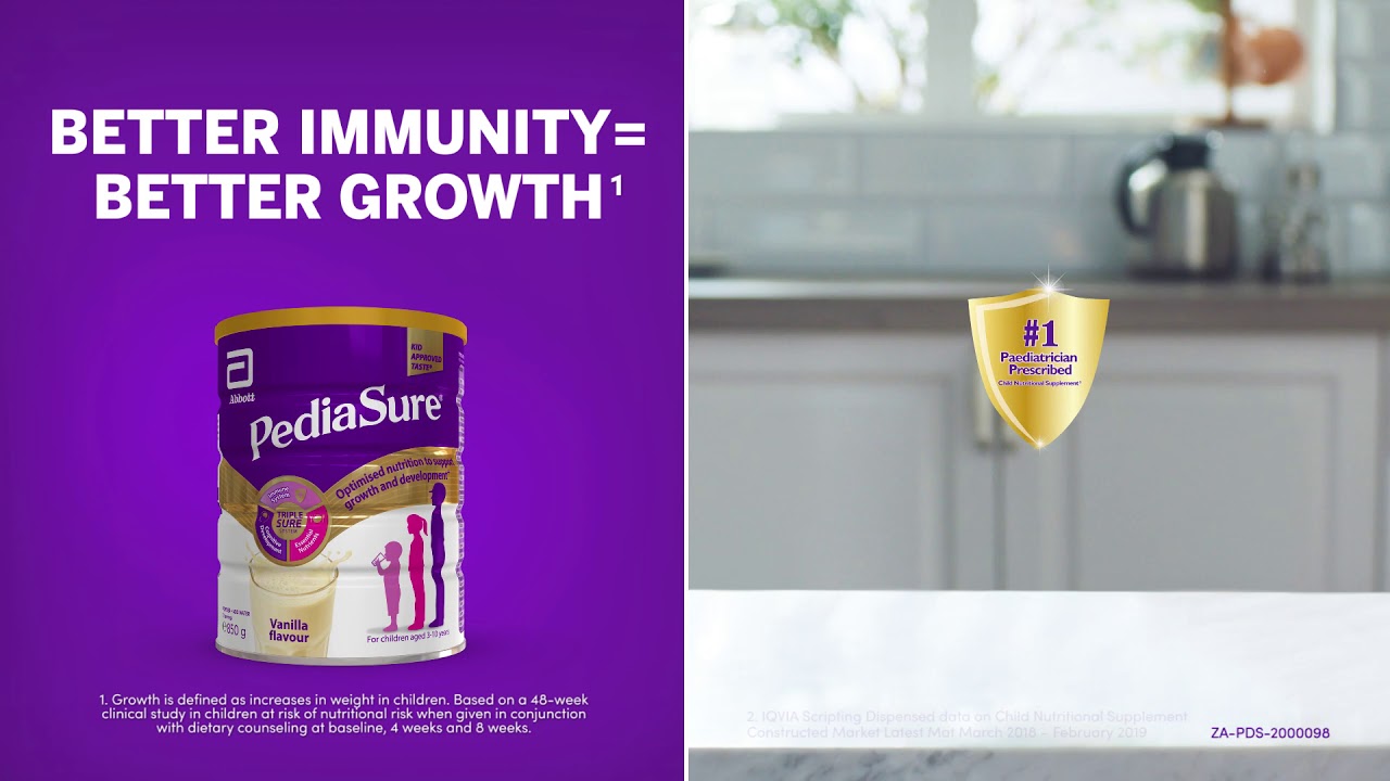 PediaSure&reg; Better Immunity = Better Growth