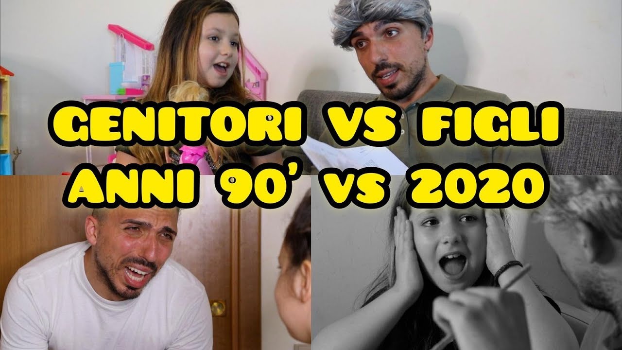 Genitori Figli Anni 90 vs 2020