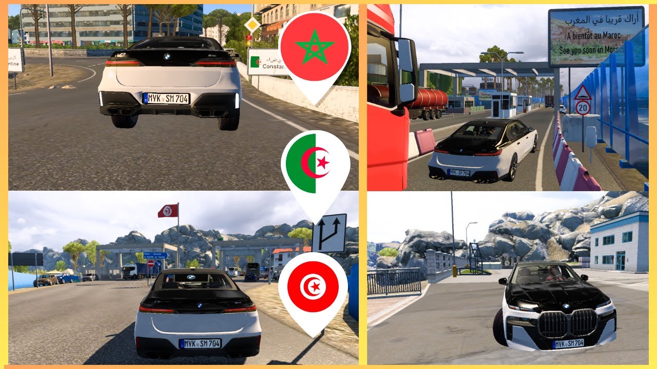 Download the map of the Maghreb for version 1.51 Truck Simulator 2