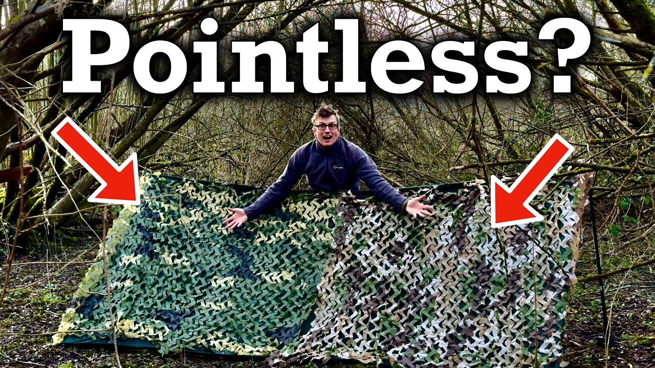Game Changer! Camo Netting Stealth Camping Test