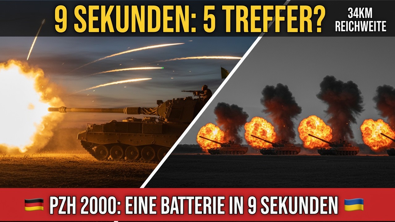RUSSLANDS ALBTRAUM: 5 deutsche Granaten treffen gleichzeitig – so unmöglich arbeitet die PzH 2000