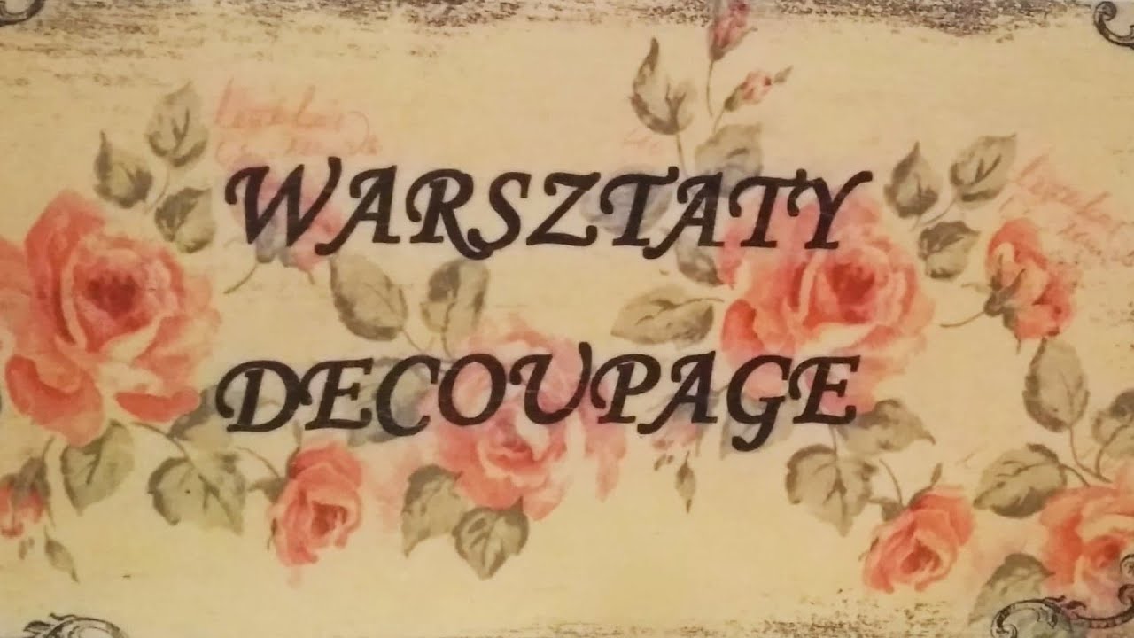 Warsztaty decoupage z MCK