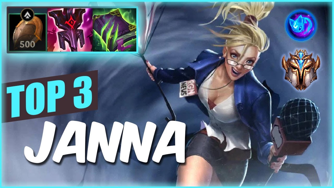 [Wild Rift] JANNA TOP 3 - S9 Challenger ranked game + build