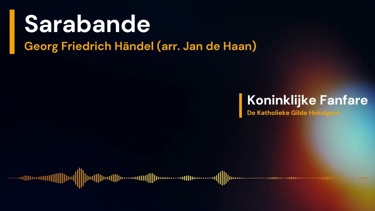 Sarabande (G.F. Händel) (Arr. Jan De Haan)
