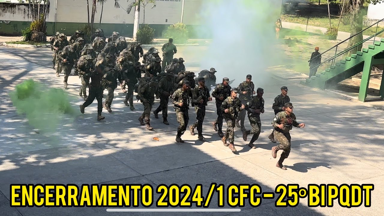 Formatura de Entrega da Quadena de Formação de Cabos (CFC) aos Soldados Concluintes do Curso 24/1 🦅