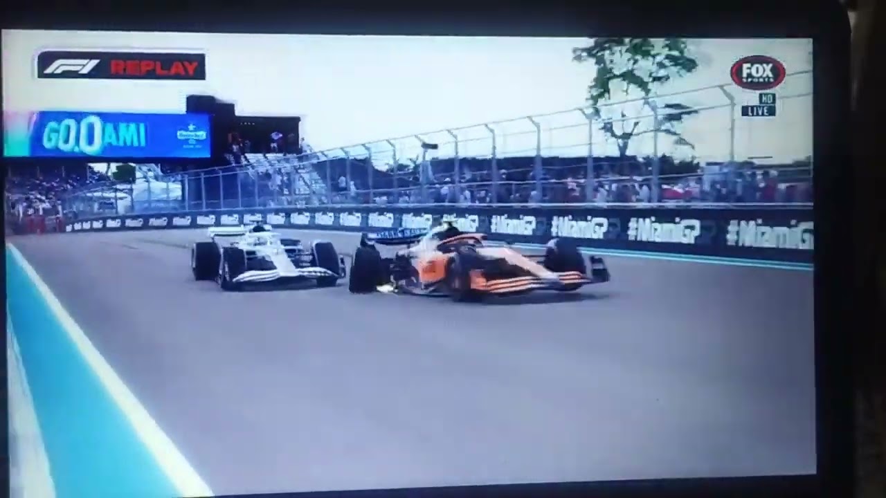 Lando Norris crash with Pierre Gasly!!! - 2022 Miami Grand Prix Race!! #MiamiGP