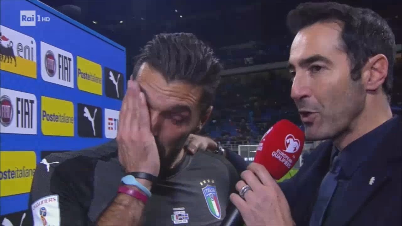 ITALIA FUORI DA RUSSIA 2018. BUFFON IN LACRIME.