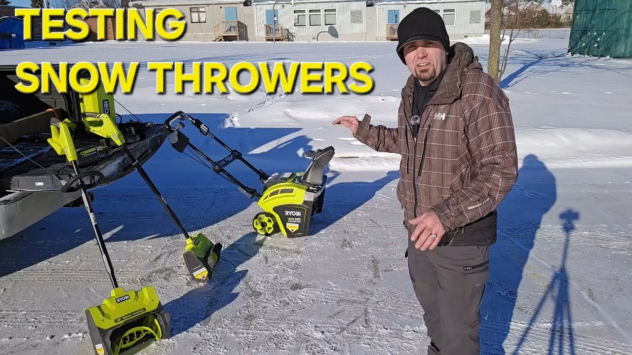 Серия испытаний лопат для снега Ryobi