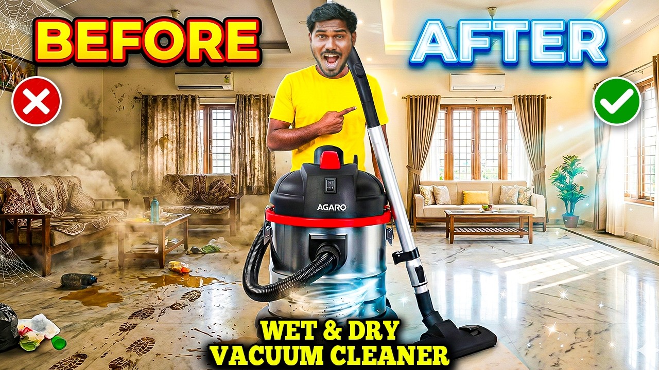 Don't Buy A Vacuum Cleaner Before Watching This! 🛑 | AGARO Ace Wet & Dry Vacuum Cleaner Review Tamil
