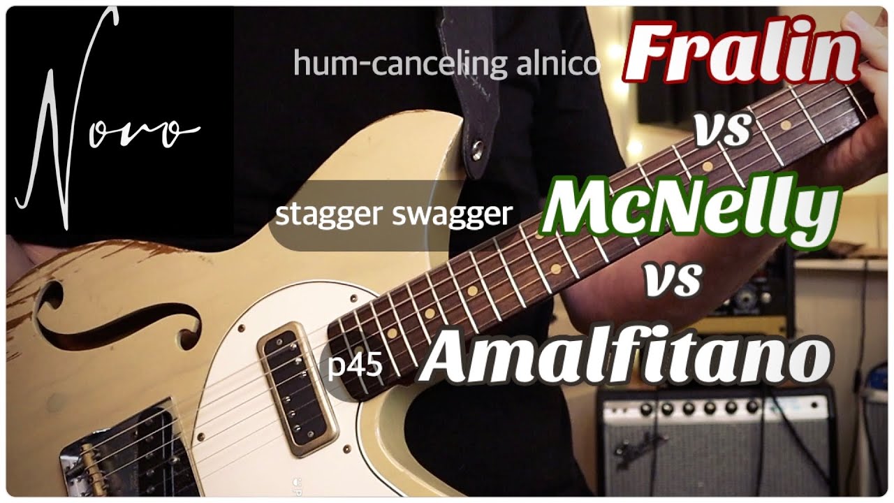 Fralin / McNelly / Amalfitano - Stagger Swagger/Hum Cancel-Alnico /P45 - 3 Tele P90 Sets Novo Miris