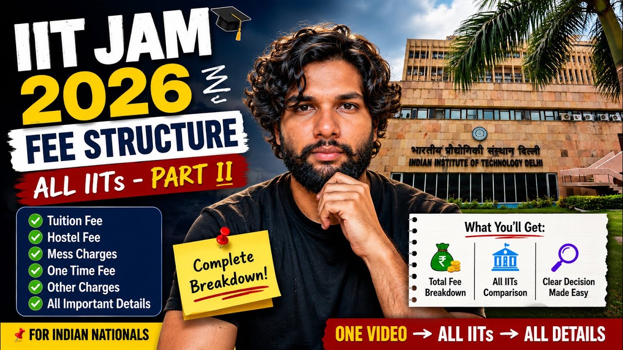 🔥 ALL IIT Fee Structure 2026 Revealed! | Part-II Complete Breakdown 😳 #iitjam2026 #iitfees 