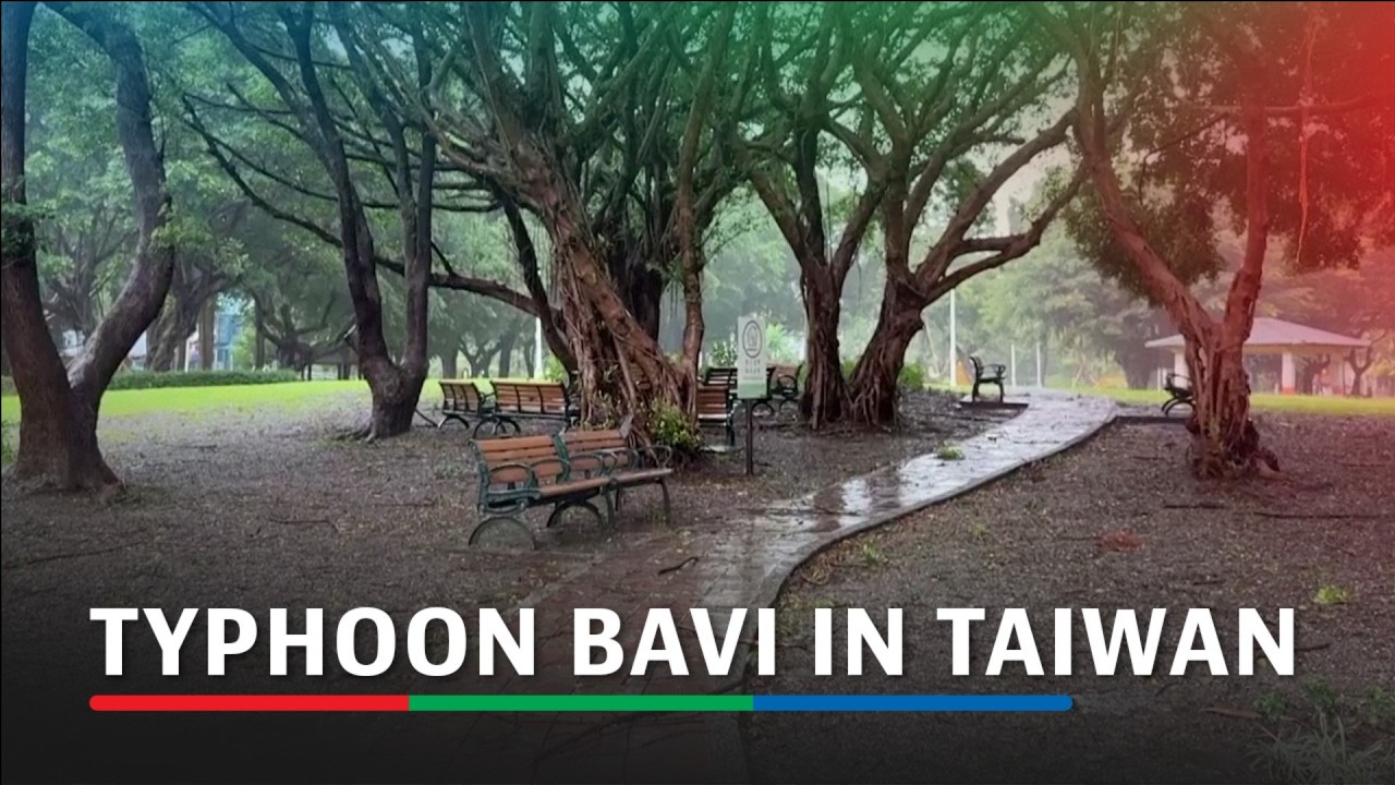 Heavy rain, gust lash northern Taiwan as Typhoon Bavi moves towards China | ABS-CBN News
