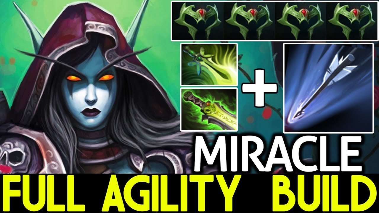Miracle- [Drow Ranger] Full Agility Build Insane Speed Arrow 7.21 Dota 2