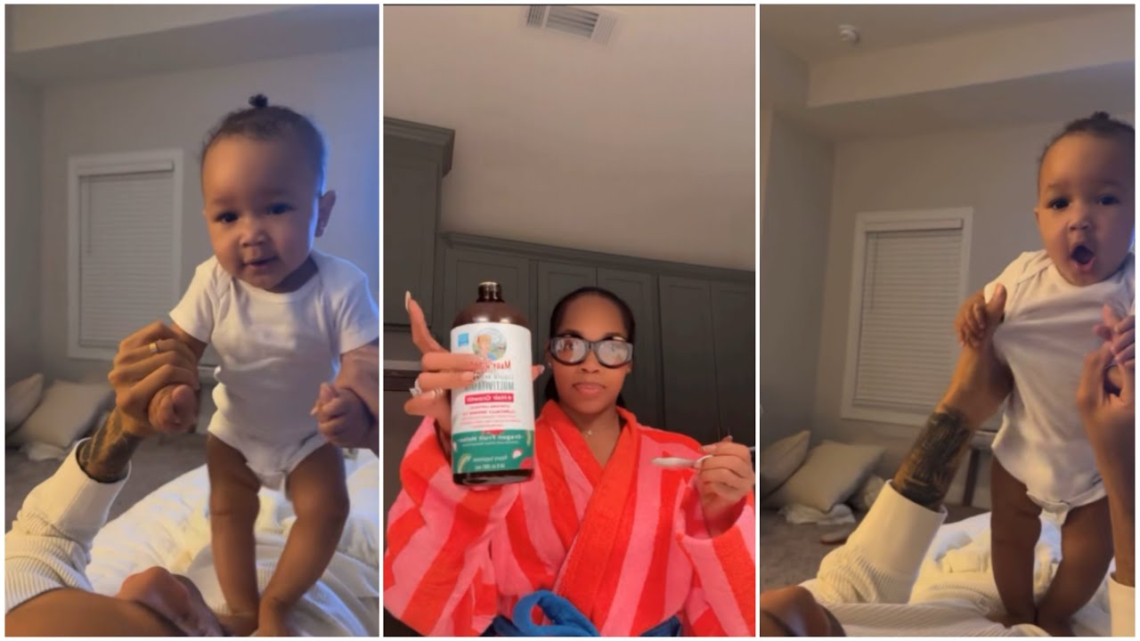 QUI RENEA SECRET TO HAIR GROWTH + KENSLY TRYING TO WALK ! #quiandken 