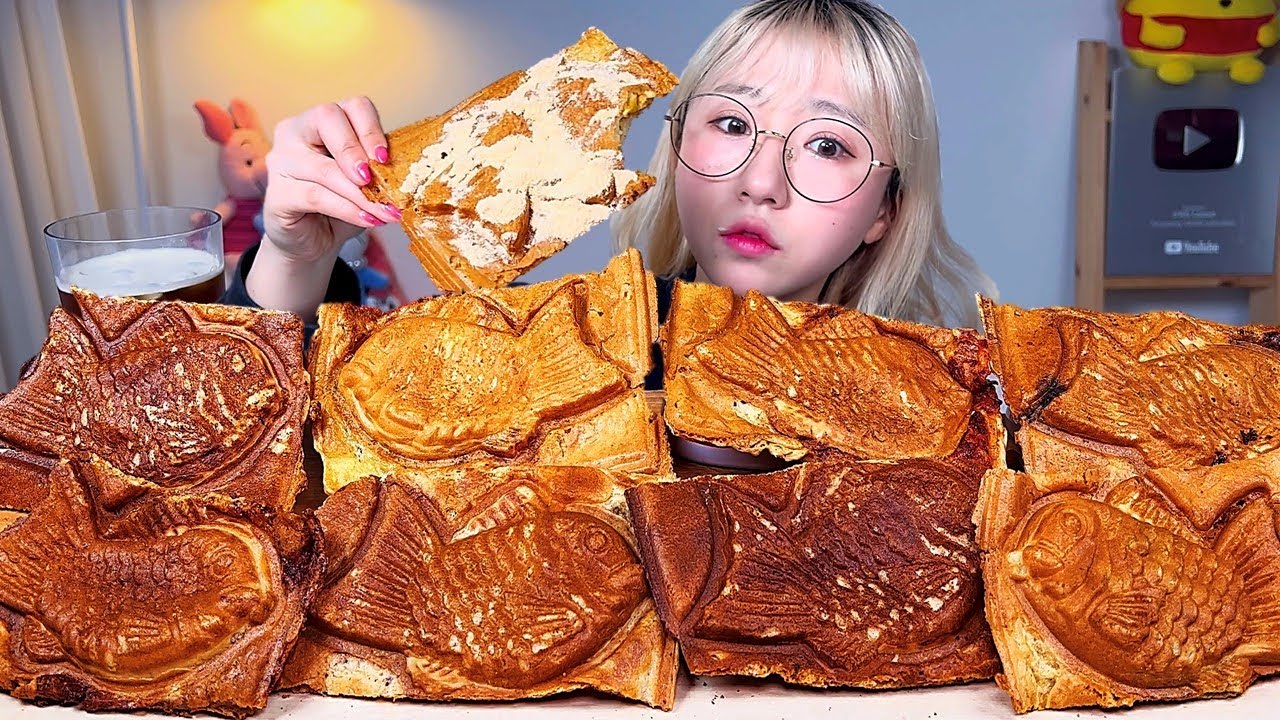 떡붕🧡 뿌링콘치즈 블루베리크림치즈 초코 피자 애플시나몬 고구마 붕어빵 디저트 먹방 Dessert Mukbang