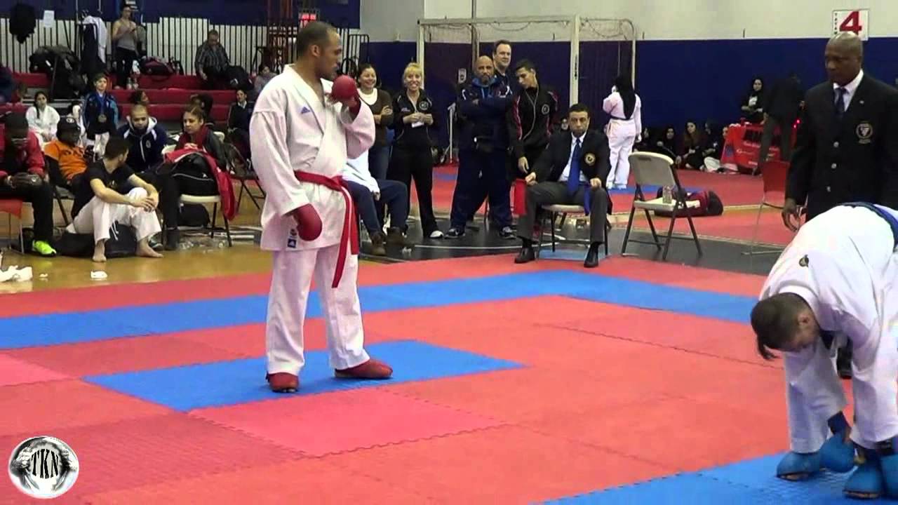 NYIO 2015 Senior Male Elite Kumite (Damian Novo) (Cuba) (AKA) VS (Stanislav Horuna) (Ukraine) (AO)