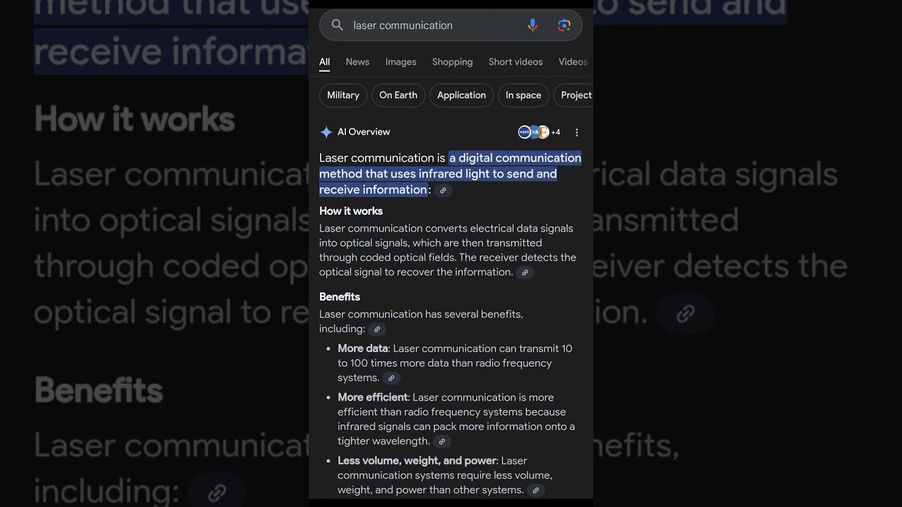 Laser Communication💯🥂🥂