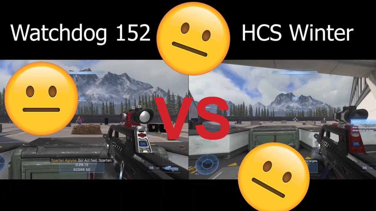 WATCHDOG vs HCS WINTER COATINGS, SIDE BY SIDE GAMEPLAY (HALO INFINITE)