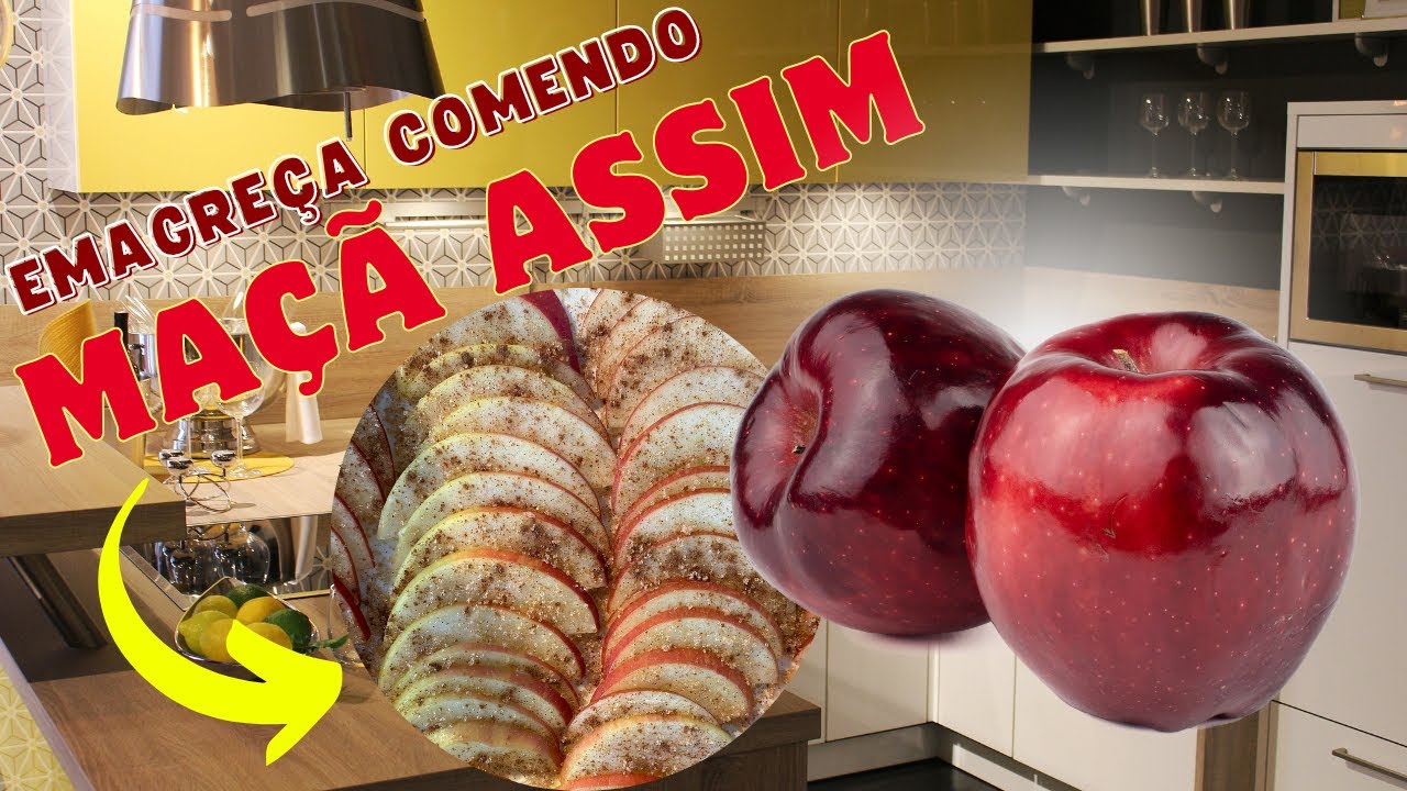 Os Benefícios da MAÇÃ COZIDA com CANELA 🍎