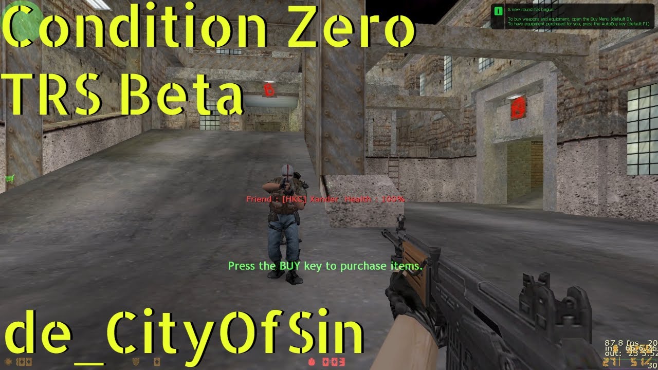Counter-Strike Condition Zero TRS beta de_CityofSin Bot gameplay - January 2026