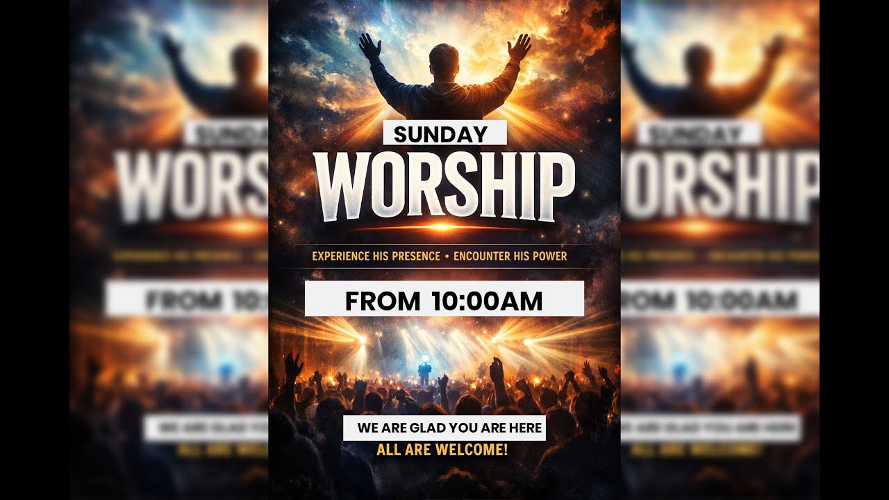 COME  AS WE GLORIFY HIS NAME HIGH | WORSHIP | WORD | PRAYER | WE ARE GLAD YOU ARE HERE