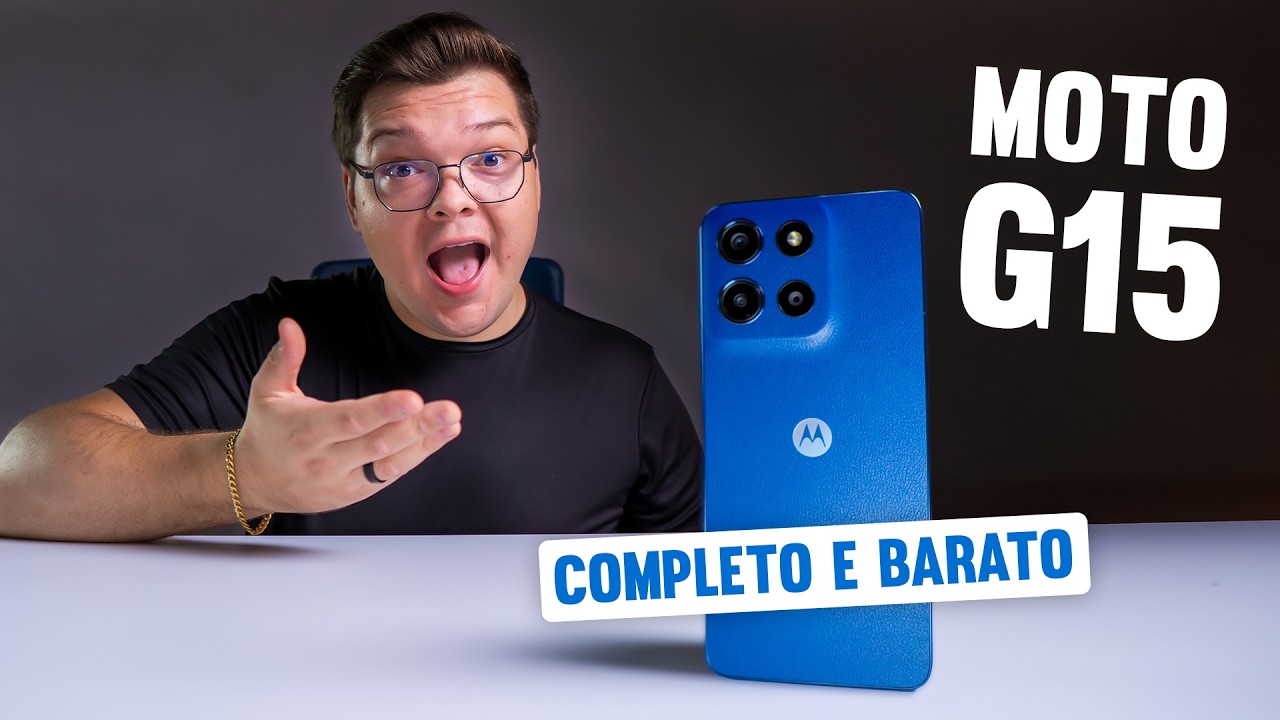 Motorola Moto G15! baratinho com NFC! Unboxing e Impressões