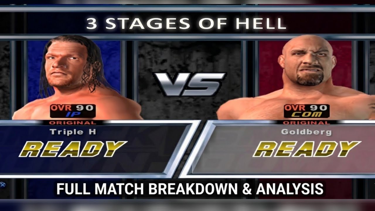 WWE HEAR COMES THE PAIN 3 STAGE OF HELL TRIPLE H VS GOLDBERG 