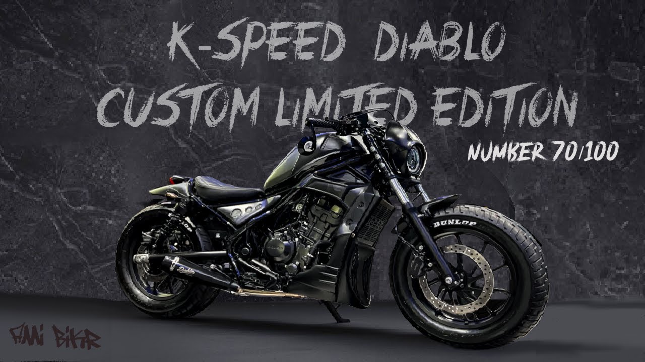 รีวิว Rebel300 ชุดแต่งพิเศษ K-speed diablo custom limited edition คันที่70จาก100 สวยสุดๆ !!!