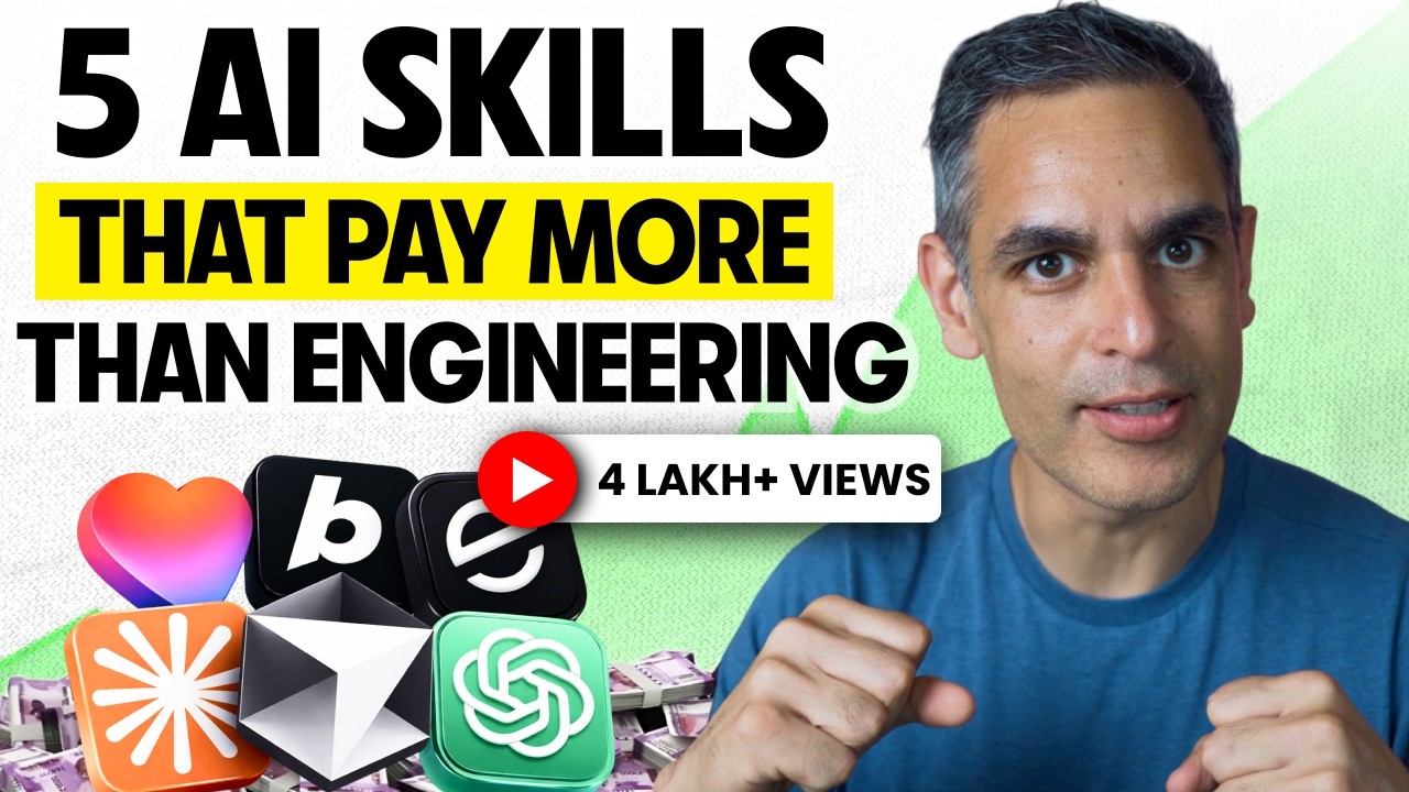5 AI Skills That Will Get You Hired in 2026 | Warikoo Careers Hindi