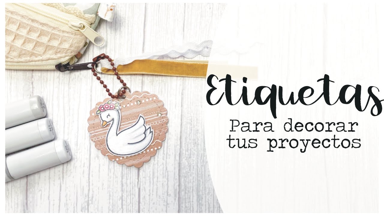 ETIQUETA decorativa para nuestros PROYECTO DE COSTURA #scrapbooking
