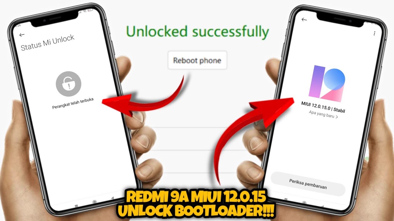 REDMI 9A MIUI 12.0.15 UNLOCK BOOTLOADER‼️CARA UBL REDMI 9A MIUI 12.0.15