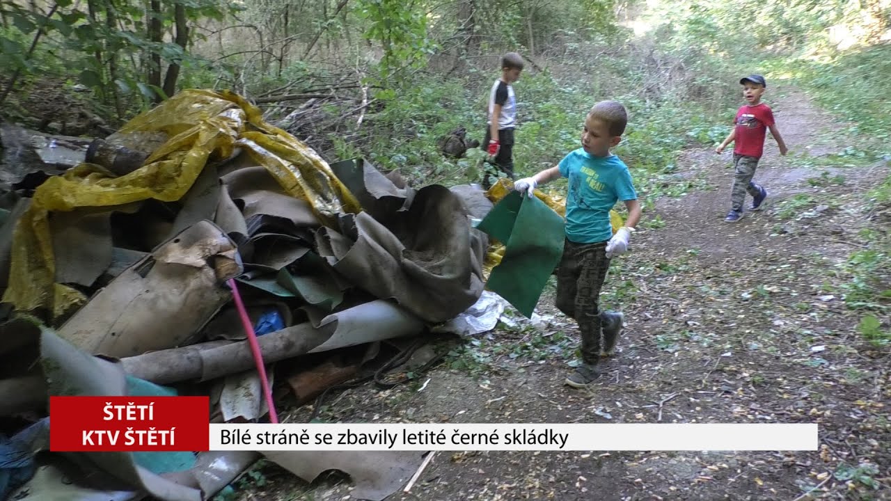 Štětí: Bílé stráně se zbavily letité černé skládky