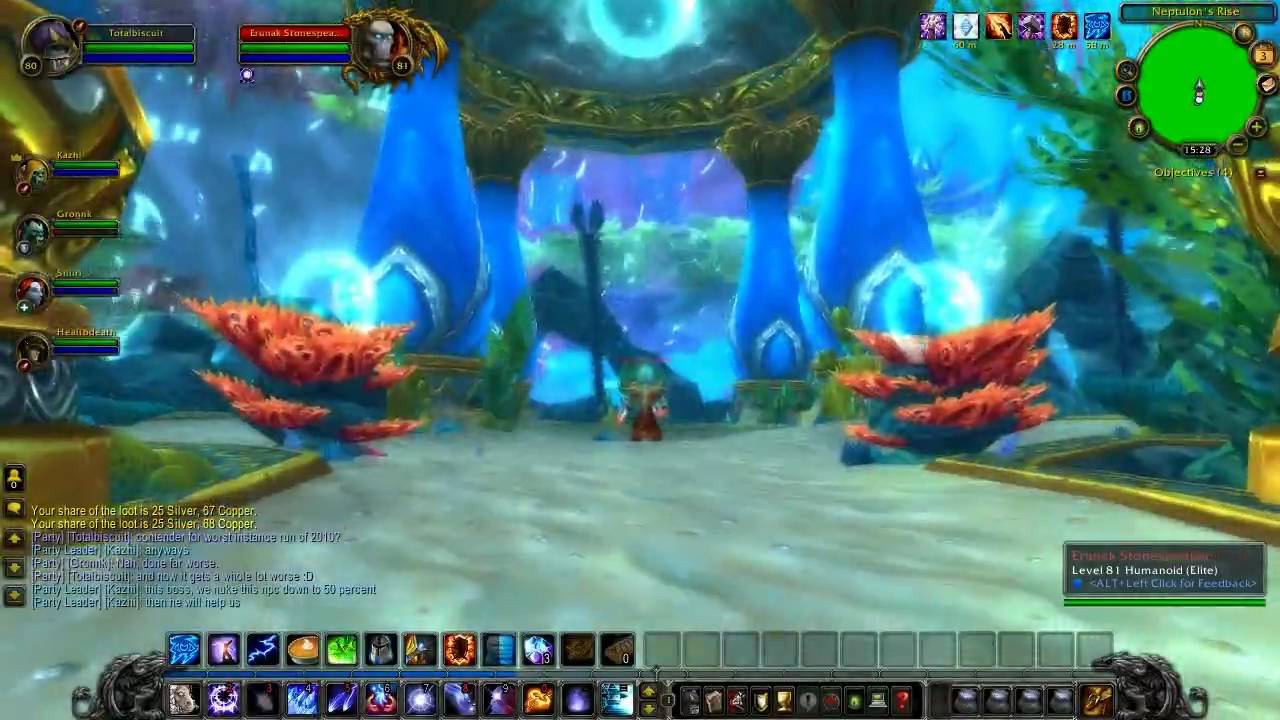 WoW Cataclysm Guide - Throne of Tides Dungeon Run with commentary